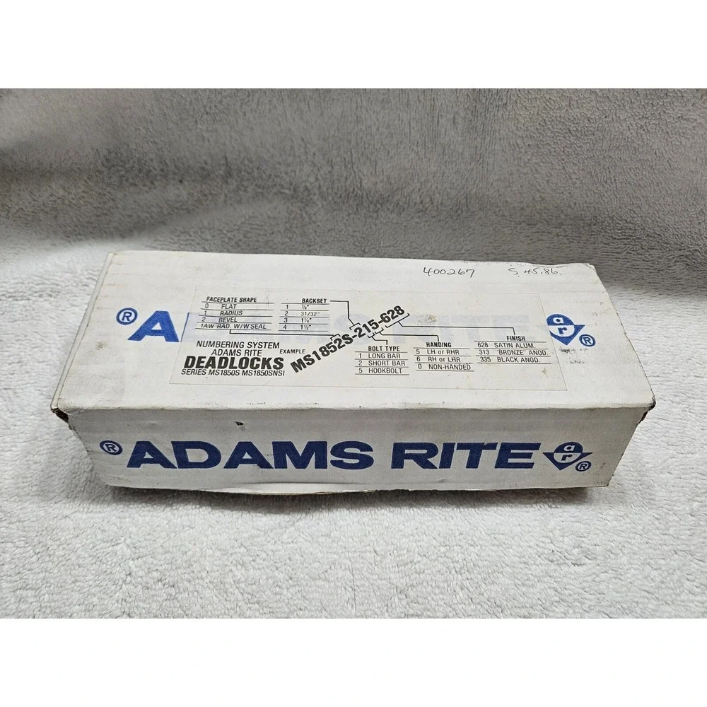 Adams Rite MS1851S-350-628 Deadlock Numbering System